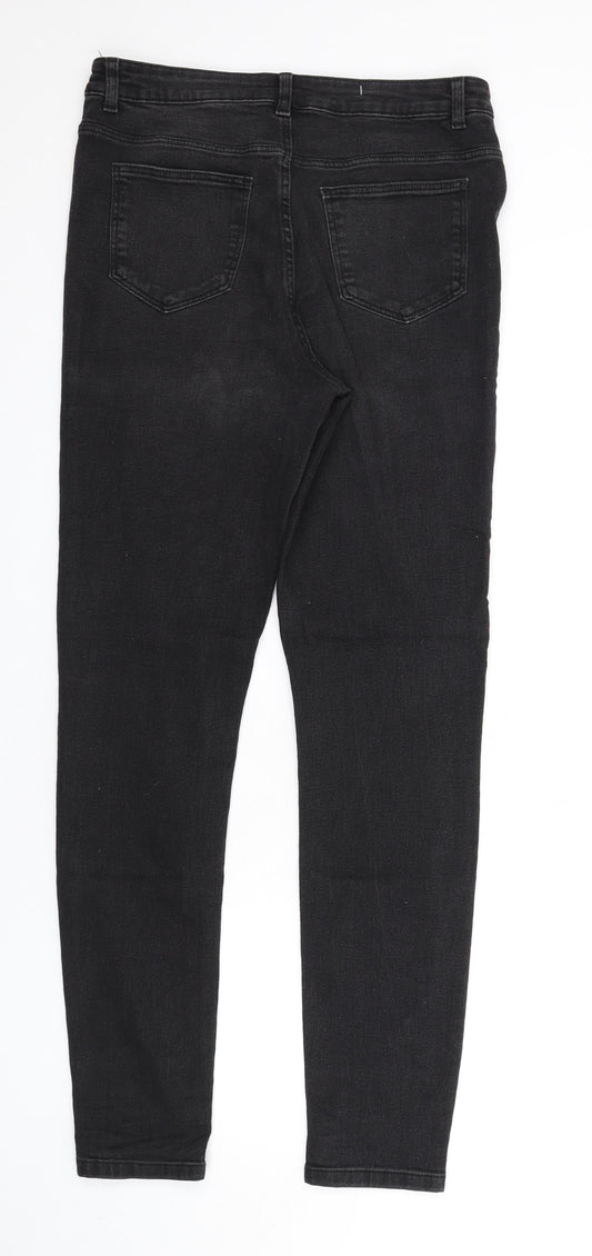 Noisy may Womens Black Cotton Skinny Jeans Size 31 in L34 in Regular Zip