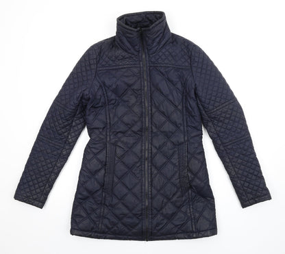 Womens UK Size S Marc New York Blue Quilted Coat