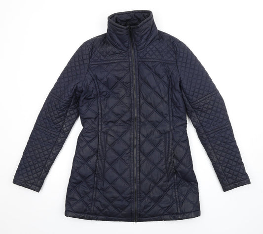Womens UK Size S Marc New York Blue Quilted Coat