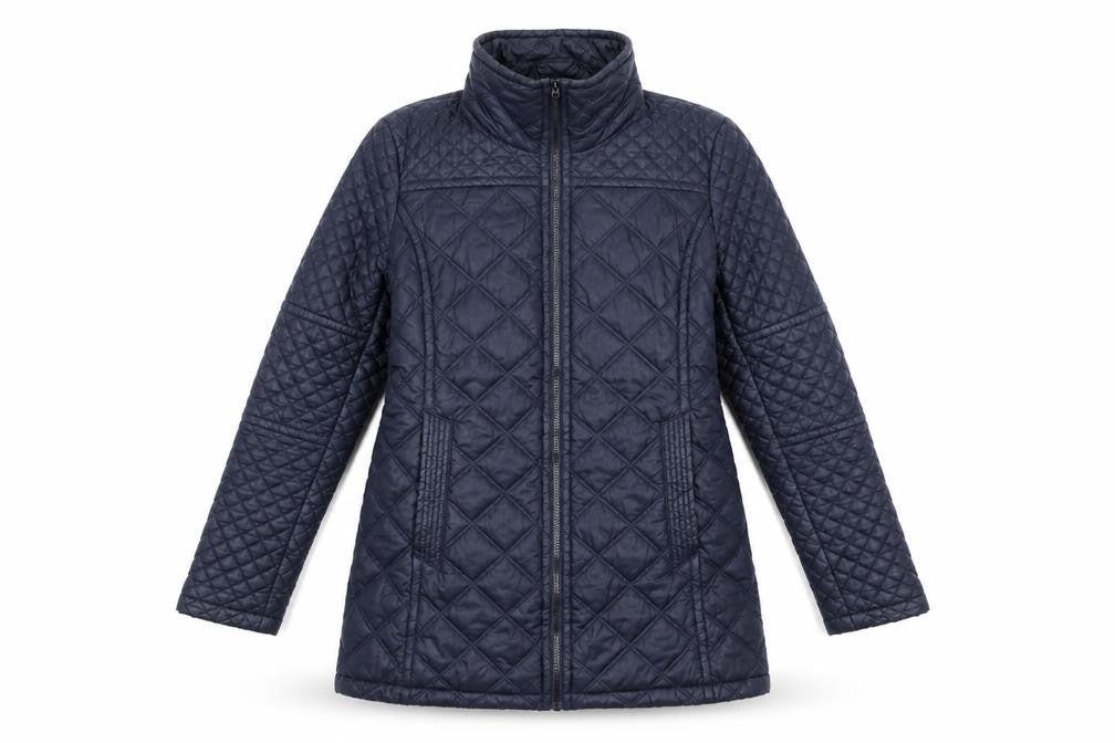 Womens UK Size S Marc New York Blue Quilted Coat