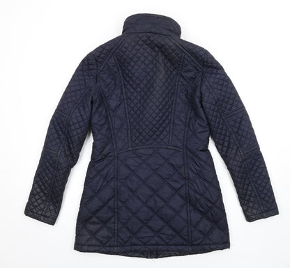 Womens UK Size S Marc New York Blue Quilted Coat