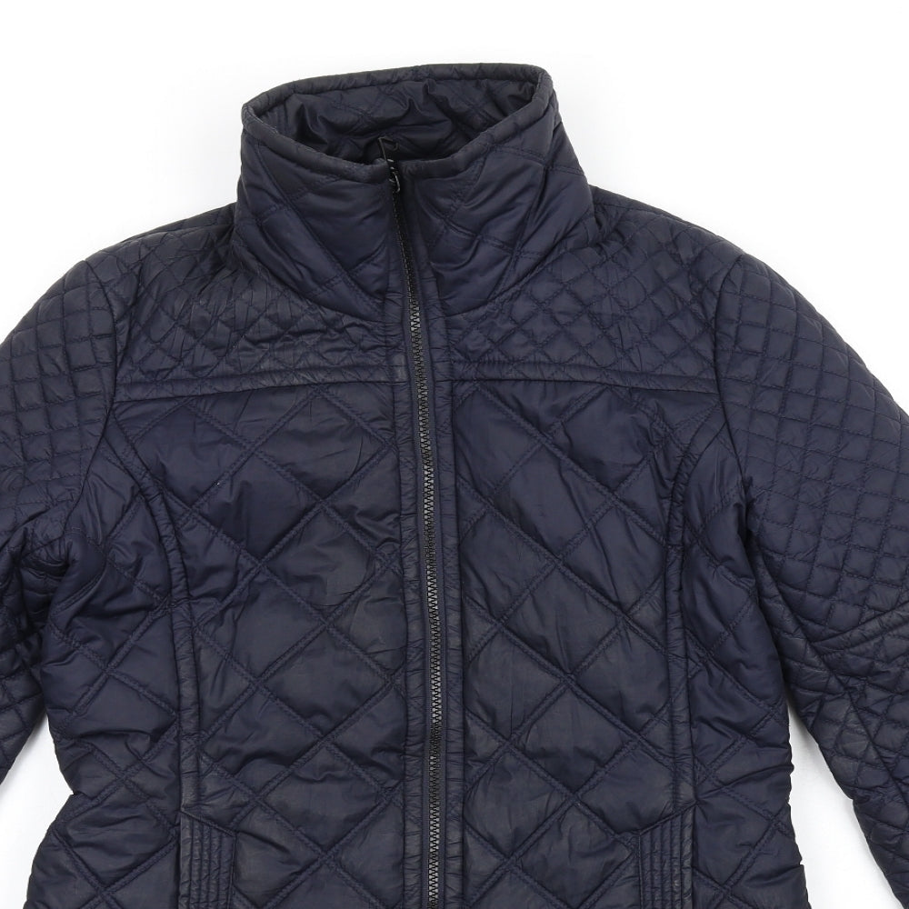 Womens UK Size S Marc New York Blue Quilted Coat
