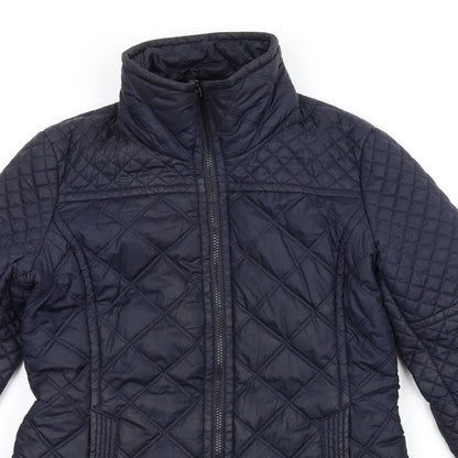 Womens UK Size S Marc New York Blue Quilted Coat