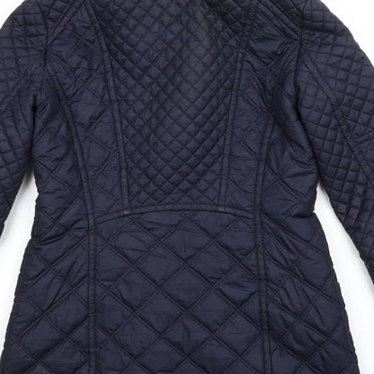 Womens UK Size S Marc New York Blue Quilted Coat