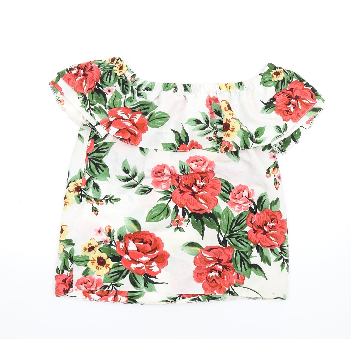 Womens UK Size 8 Dorothy Perkins Multicoloured Basic T-Shirt