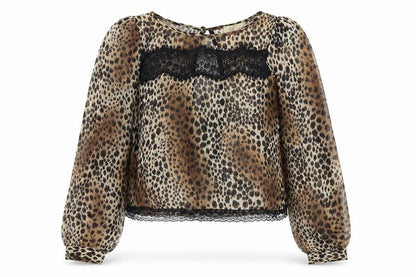 Womens UK Size 6 River Island Brown Basic Blouse