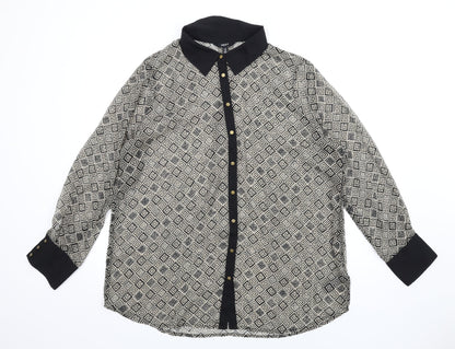 Womens UK Size 20 NEXT Beige Basic Button-Up