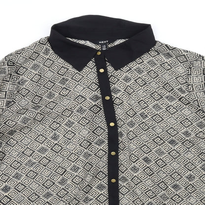 Womens UK Size 20 NEXT Beige Basic Button-Up