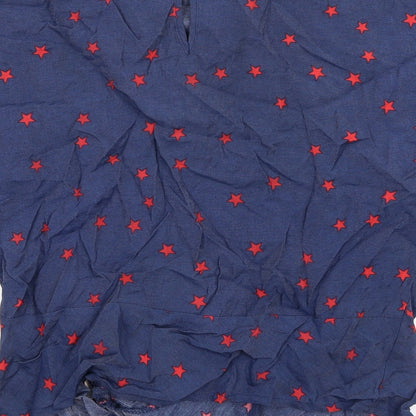Womens UK Size S Sweewe Blue Basic T-Shirt