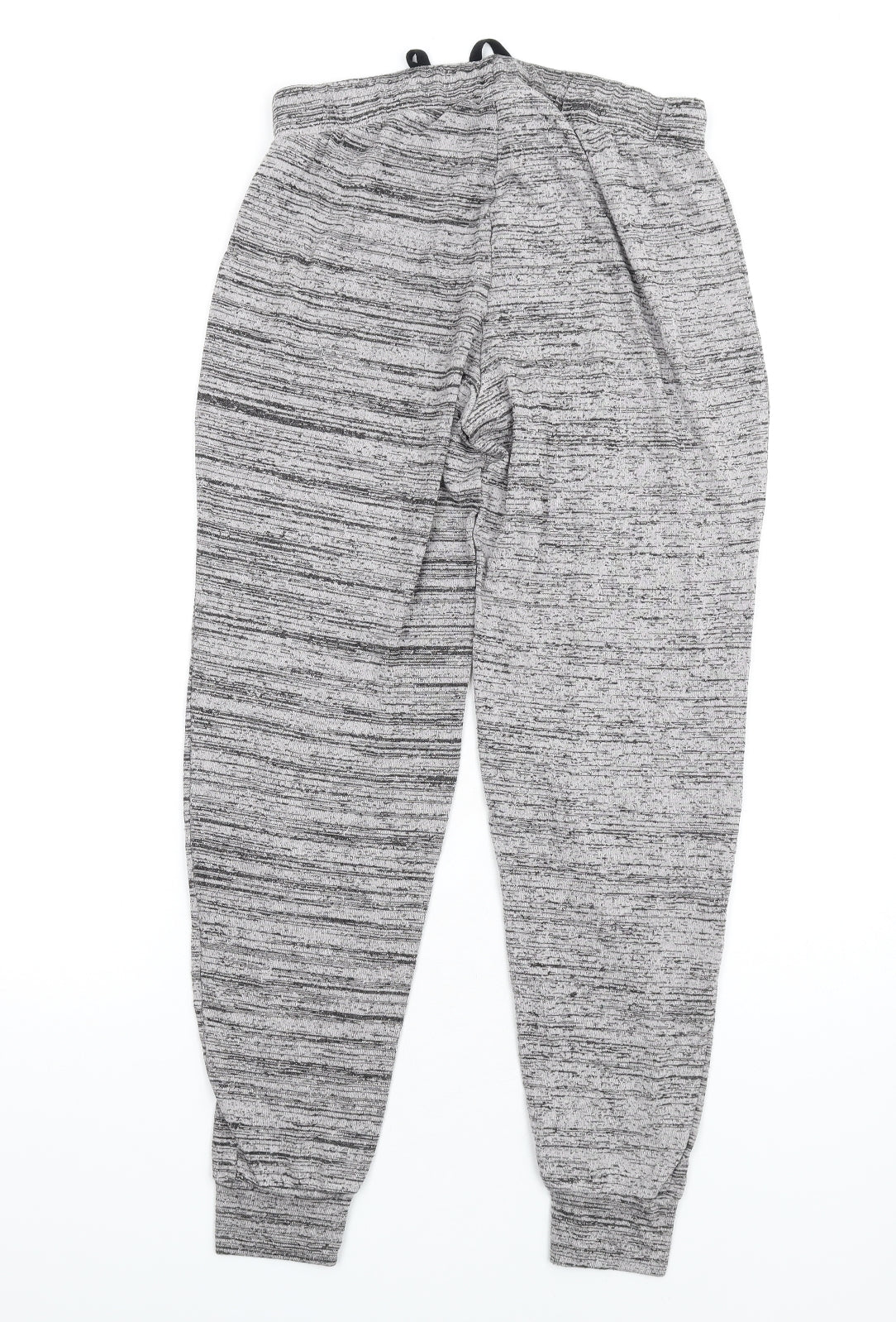 Topshop Womens Grey Viscose Jogger Trousers Size 8 L30 in Regular Drawstring