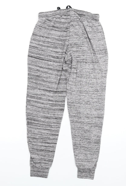 Topshop Womens Grey Viscose Jogger Trousers Size 8 L30 in Regular Drawstring