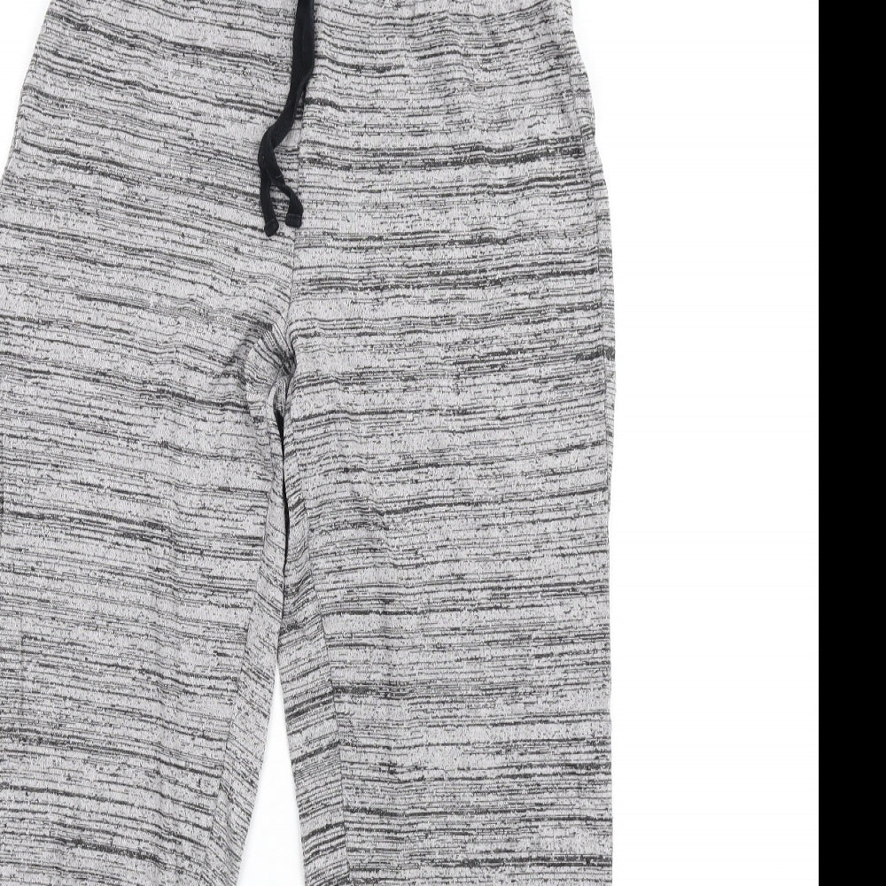 Topshop Womens Grey Viscose Jogger Trousers Size 8 L30 in Regular Drawstring