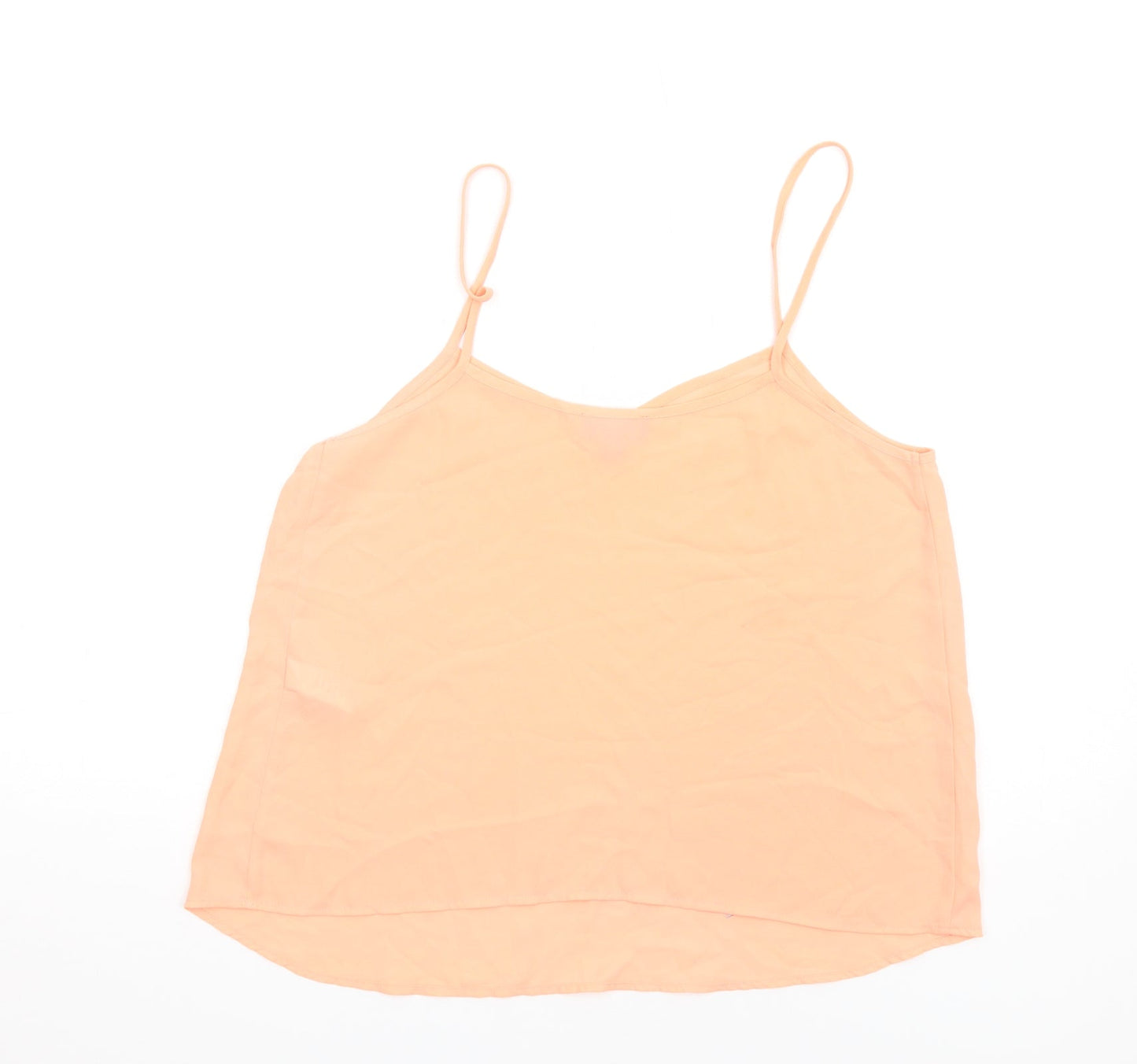Womens UK Size 12 Topshop Orange Camisole T-Shirt