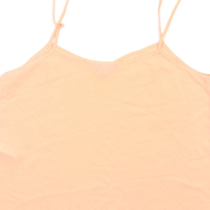 Womens UK Size 12 Topshop Orange Camisole T-Shirt