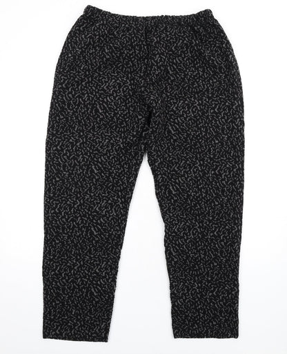 Womens UK Size 20 Afibel Regular Fit  Black Trousers