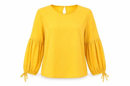 Womens UK Size 14 New Look Orange Basic Blouse