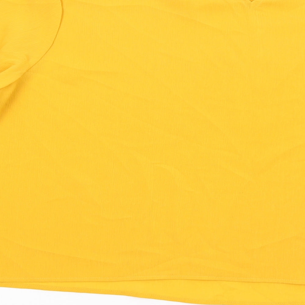Womens UK Size 14 New Look Orange Basic Blouse
