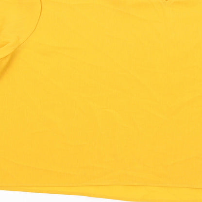 Womens UK Size 14 New Look Orange Basic Blouse