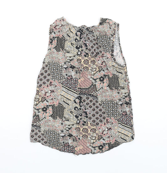 Womens UK Size 6 Dorothy Perkins Multicoloured Basic Tank