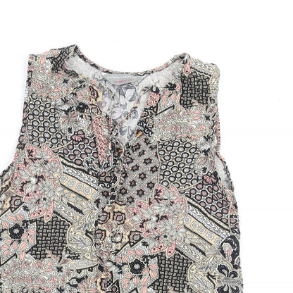 Womens UK Size 6 Dorothy Perkins Multicoloured Basic Tank