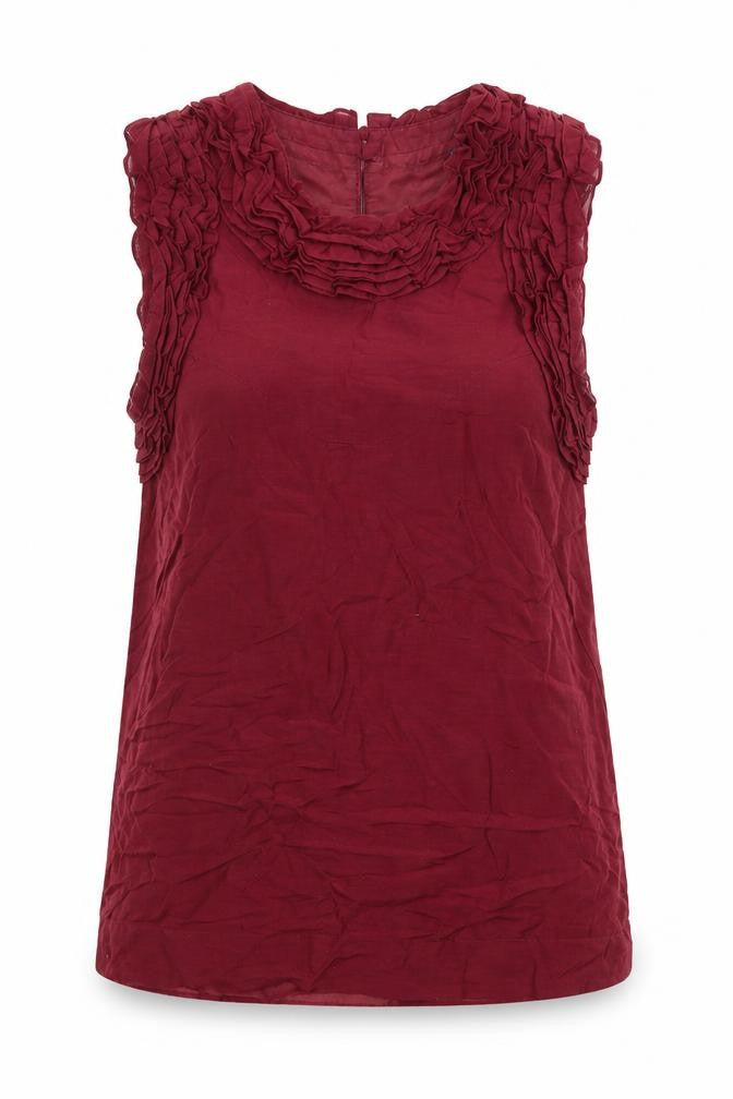 Womens UK Size 6 French Connection Red Basic Tank