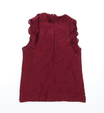 Womens UK Size 6 French Connection Red Basic Tank
