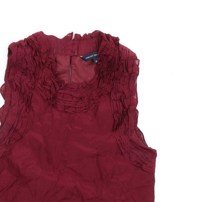 Womens UK Size 6 French Connection Red Basic Tank