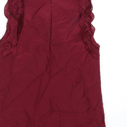 Womens UK Size 6 French Connection Red Basic Tank