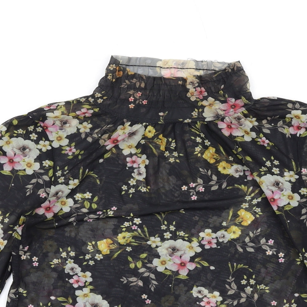 Womens UK Size 6 River Island Multicoloured Basic T-Shirt