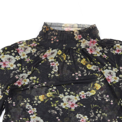 Womens UK Size 6 River Island Multicoloured Basic T-Shirt