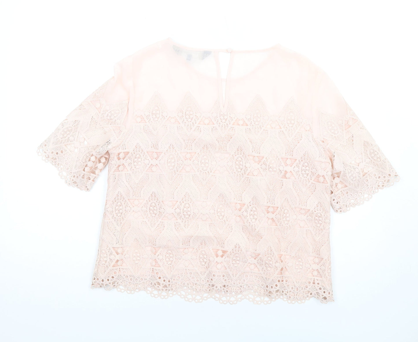 Womens UK Size 14 Principles Pink Basic T-Shirt
