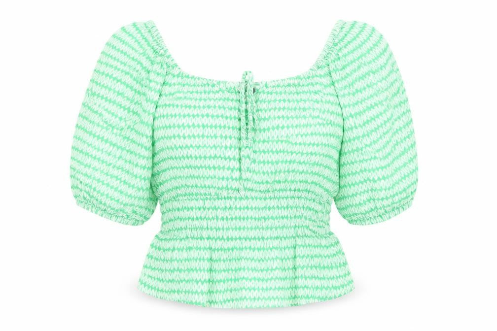 Womens UK Size 14 Marks and Spencer Green Basic Blouse