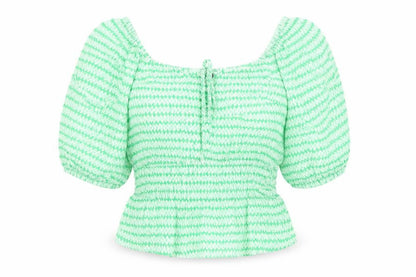Womens UK Size 14 Marks and Spencer Green Basic Blouse
