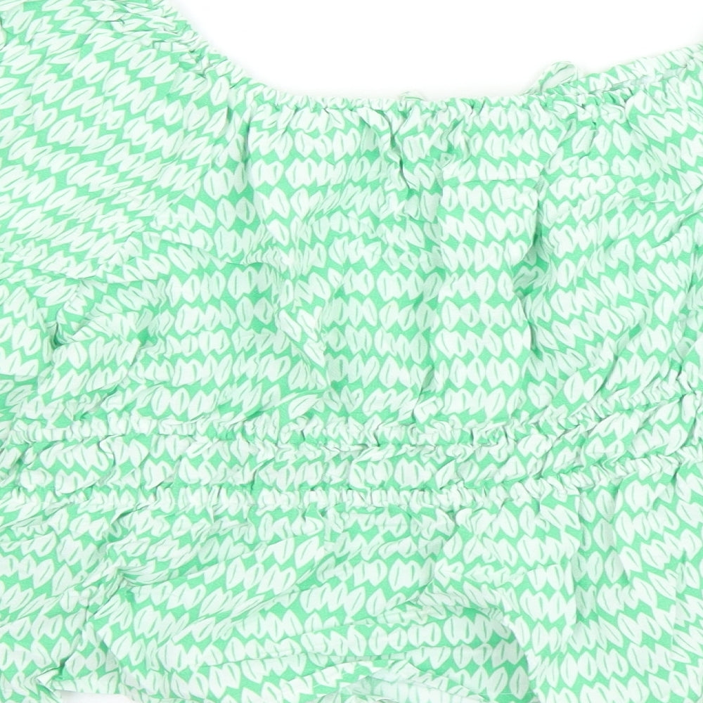 Womens UK Size 14 Marks and Spencer Green Basic Blouse