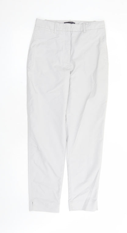 Womens UK Size 8 Marks and Spencer Regular Fit Chino Grey Trousers