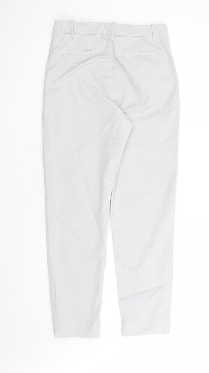 Womens UK Size 8 Marks and Spencer Regular Fit Chino Grey Trousers