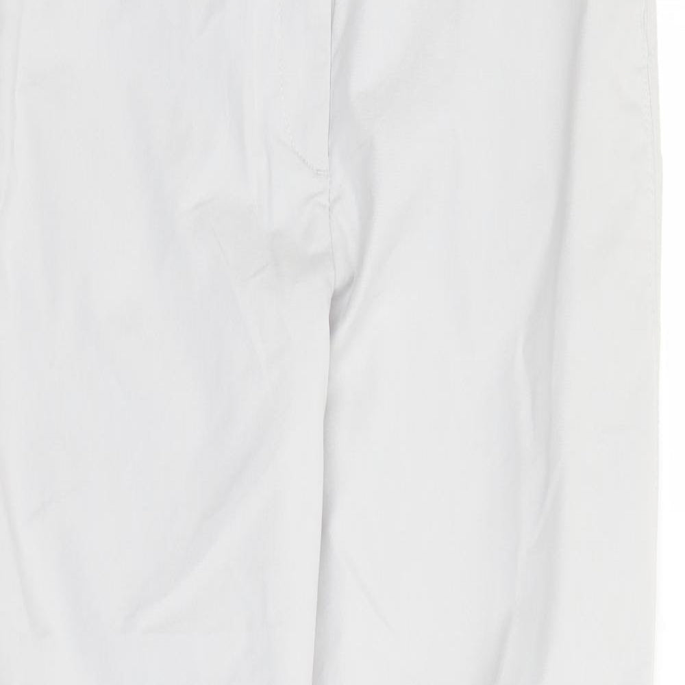 Womens UK Size 8 Marks and Spencer Regular Fit Chino Grey Trousers