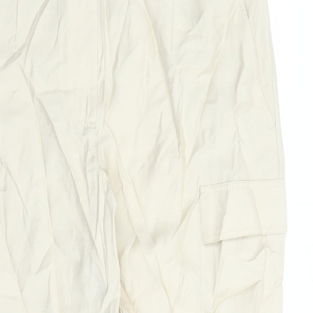 Womens UK Size 20 Marks and Spencer Regular Fit Cargo Beige Trousers