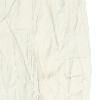 Womens UK Size 20 Marks and Spencer Regular Fit Cargo Beige Trousers