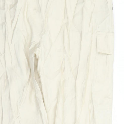 Womens UK Size 20 Marks and Spencer Regular Fit Cargo Beige Trousers