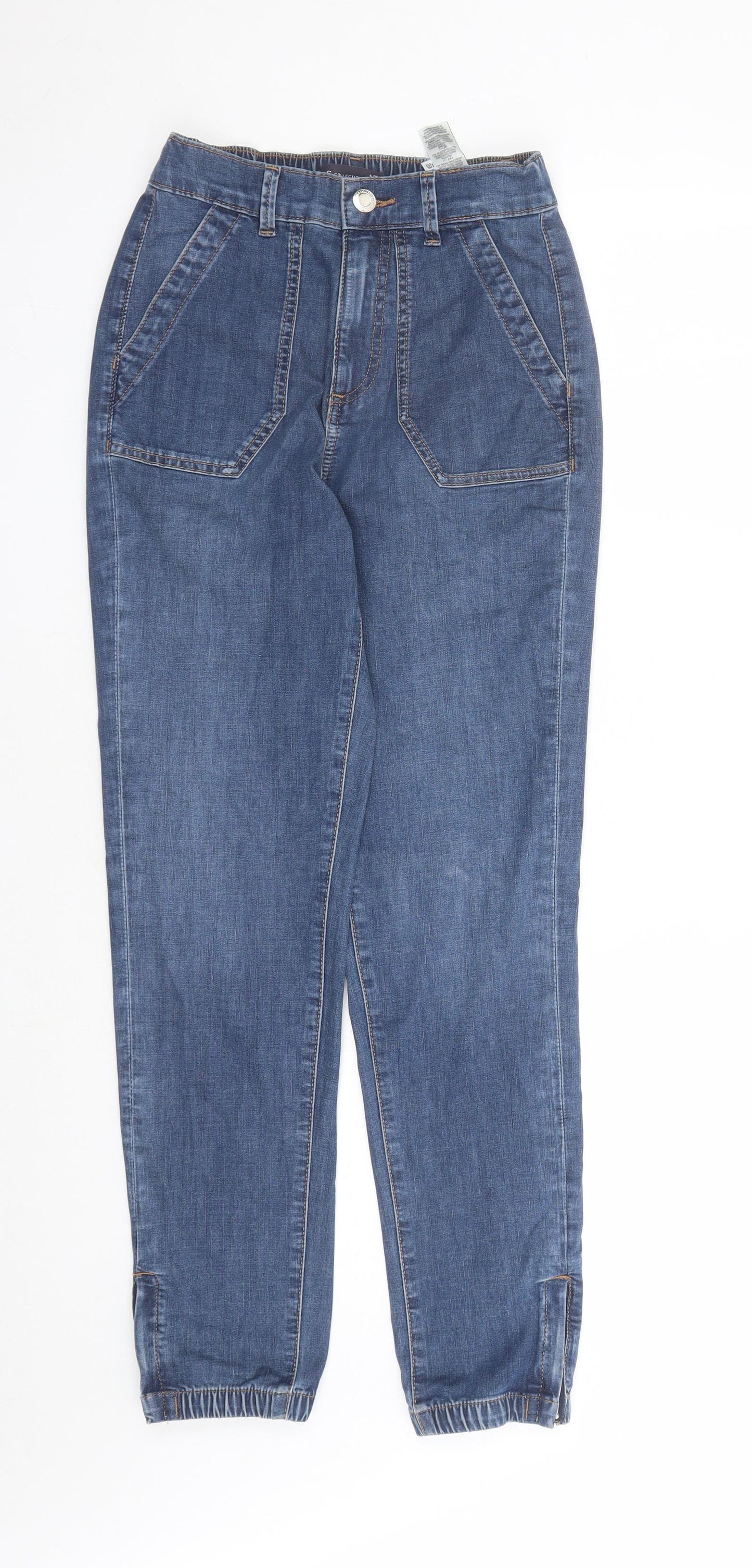 Womens UK Size 6 Marks and Spencer Slim Fit Straight Blue Jeans