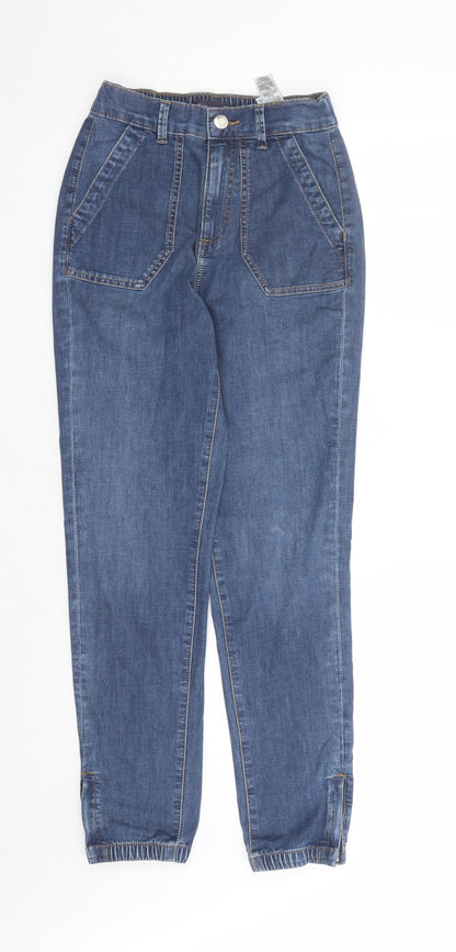 Womens UK Size 6 Marks and Spencer Slim Fit Straight Blue Jeans