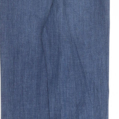 Womens UK Size 6 Marks and Spencer Slim Fit Straight Blue Jeans