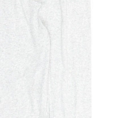 Marks and Spencer Girls Grey Cotton Carrot Trousers Size 13-14 Years L26 in Regular - Stretch