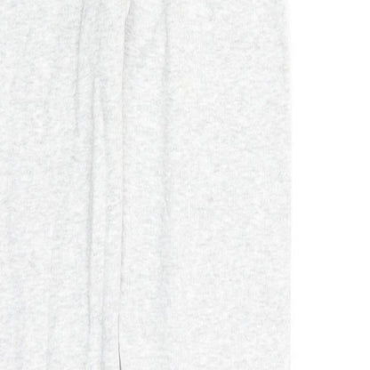 Marks and Spencer Girls Grey Cotton Carrot Trousers Size 13-14 Years L26 in Regular - Stretch