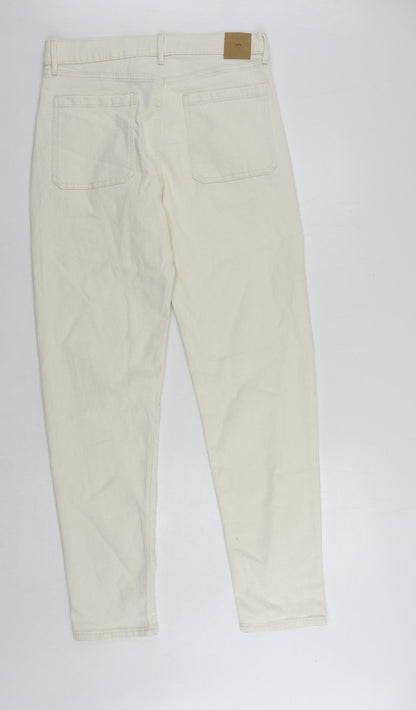 Womens UK Size 32 in Marks and Spencer Regular Fit  Ivory Trousers