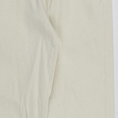 Womens UK Size 32 in Marks and Spencer Regular Fit  Ivory Trousers
