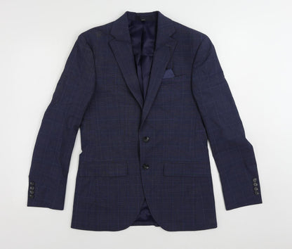 Mens UK Size 36 Marks and Spencer Regular Blue Suit Jacket