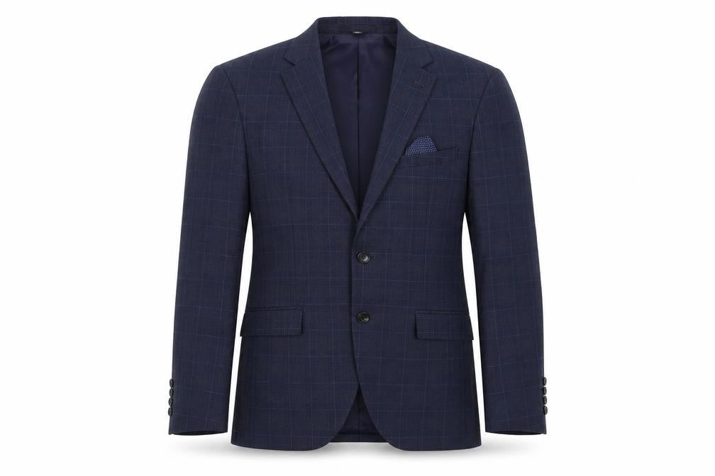 Mens UK Size 36 Marks and Spencer Regular Blue Suit Jacket