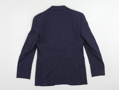 Mens UK Size 36 Marks and Spencer Regular Blue Suit Jacket